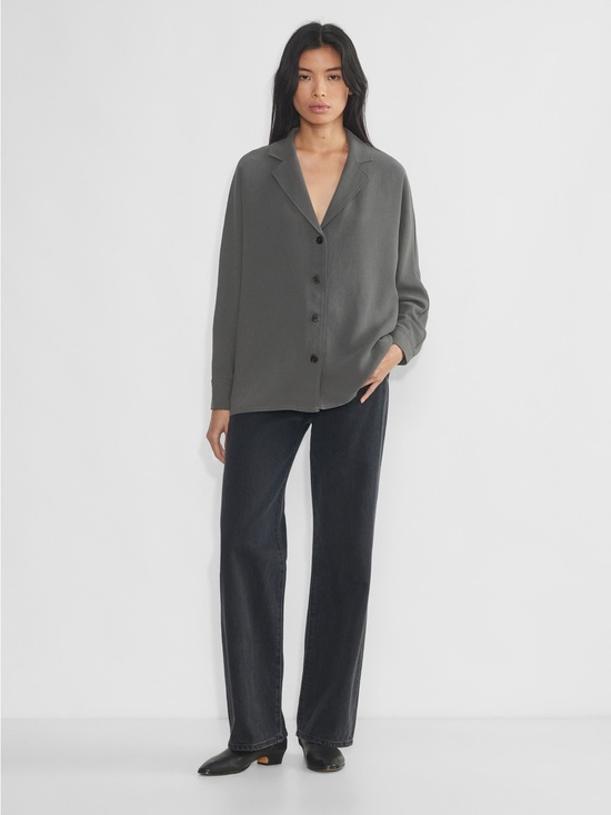 Wilfred Tops - Wilfred Aritzia Freeform Shirt Crepette light purple lilac Button Down blouse